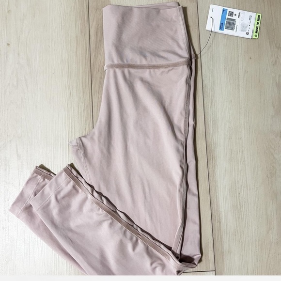 NWT Nike M Yoga Velvet Trim 7/8 High Rise Leggings Women's Pink High-Waisted - Picture 6 of 7